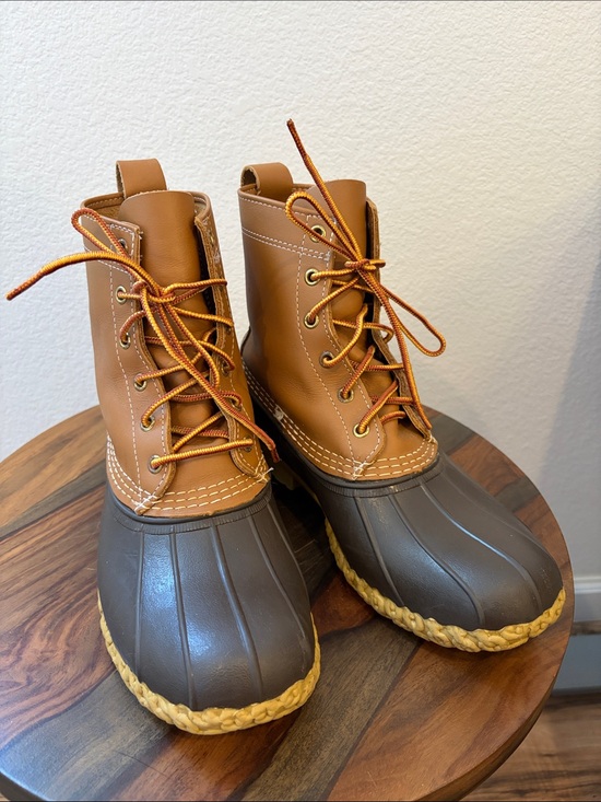 L.L. Bean Shoes - L.L. Bean Women's Brown and Tan Waterproof Duck Boots
